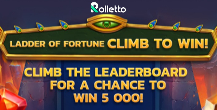 Join The Ladder Of Fortune Tournament At Rolletto For $5,000 Cash