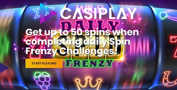 Claim 50 Free Spins Every Day at Casiplay Casino