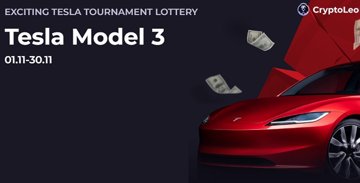 Join CryptoLeo Casino's Tesla Lottery to Win a Tesla Model 3